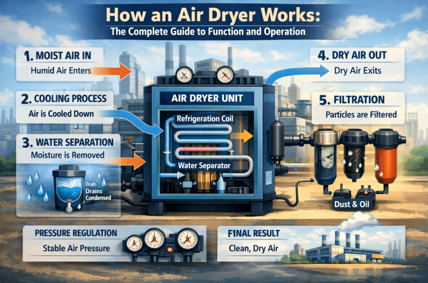 How an Air Dryer Works: The Complete Guide to Function and Operation